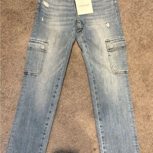 Lovesoft Women's Casual Light Blue Straight Leg Jeans